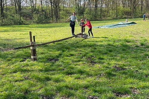 Foto bij Obstakelrun Koningsspelen