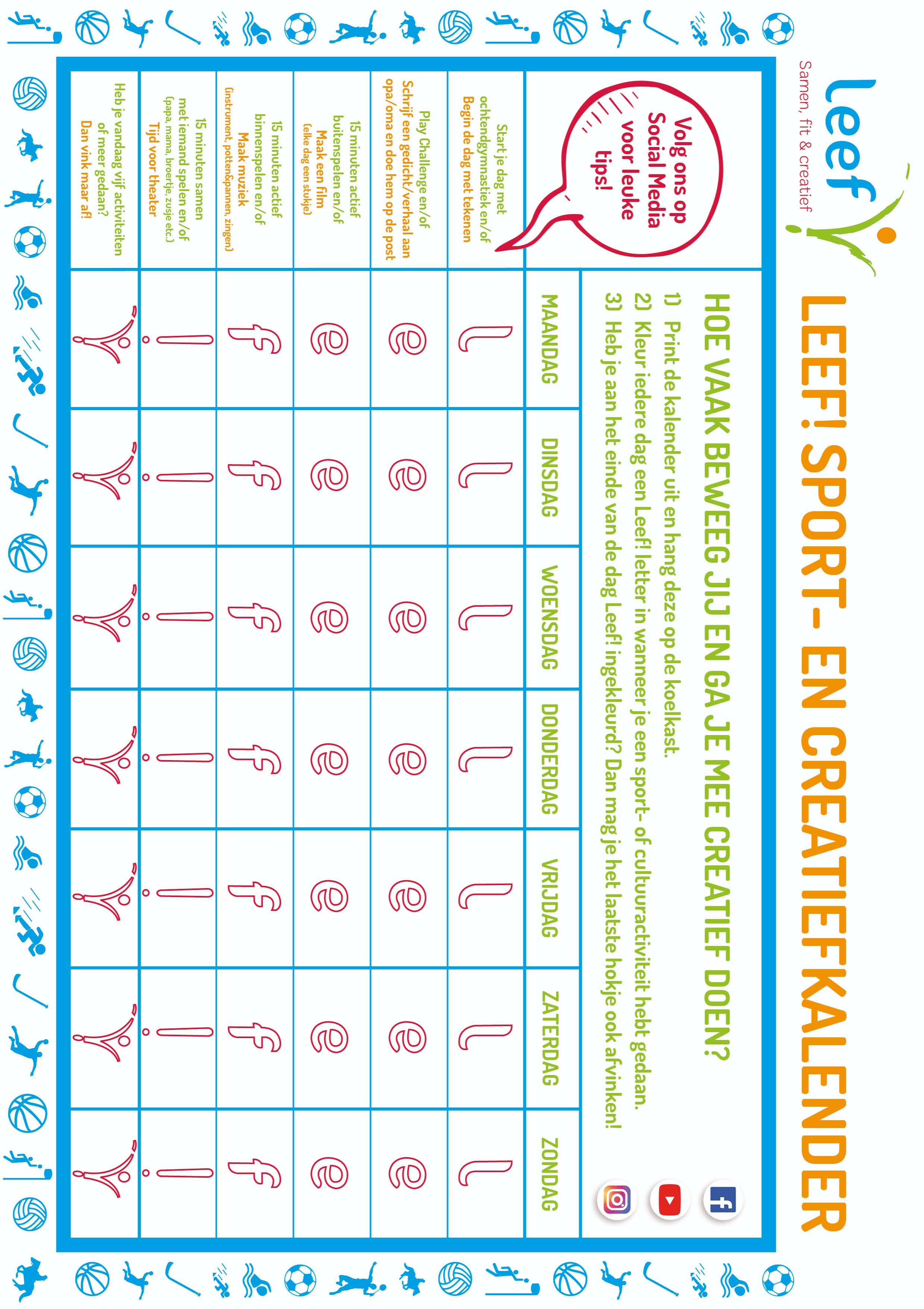 PDF-Document Leef! Beweegkalender